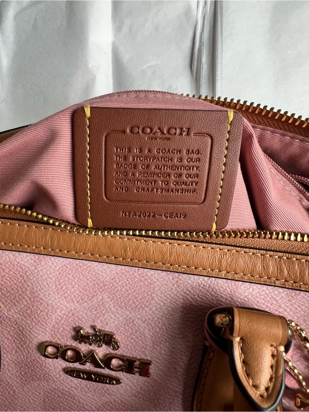 Coach Large Rowan Satchel In Signature Canvas With Charms & Wallet - Picture 2 of 14